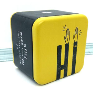 FOSSIL WATCH TIN BOX Black Yellow "HI" Wave 2019 - "Just Like Old Times"